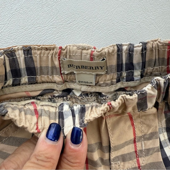 Baby kid set top jumper long sleeves + shorts 3/6 months Burberry beige - Picture 5 of 5